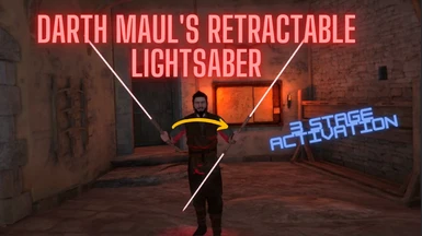 Darth Maul's Lightsaber (3 Stage Retractable) (U10)