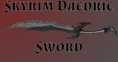 Skyrim Daedric Sword (U11)