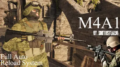 M4A1 Assault Rifle Gun (Full Auto and Reload System) - (1.0)