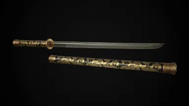 Wakazashi Cane Sword (Sheathed) - Nomad (1.0)