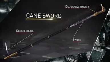 AC Syndicate Cane Sword (Sheathed - Animated) - Nomad (1.0)
