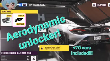 STOCK AERODYNAMICS UNLOCKER (more than 100 cars included)