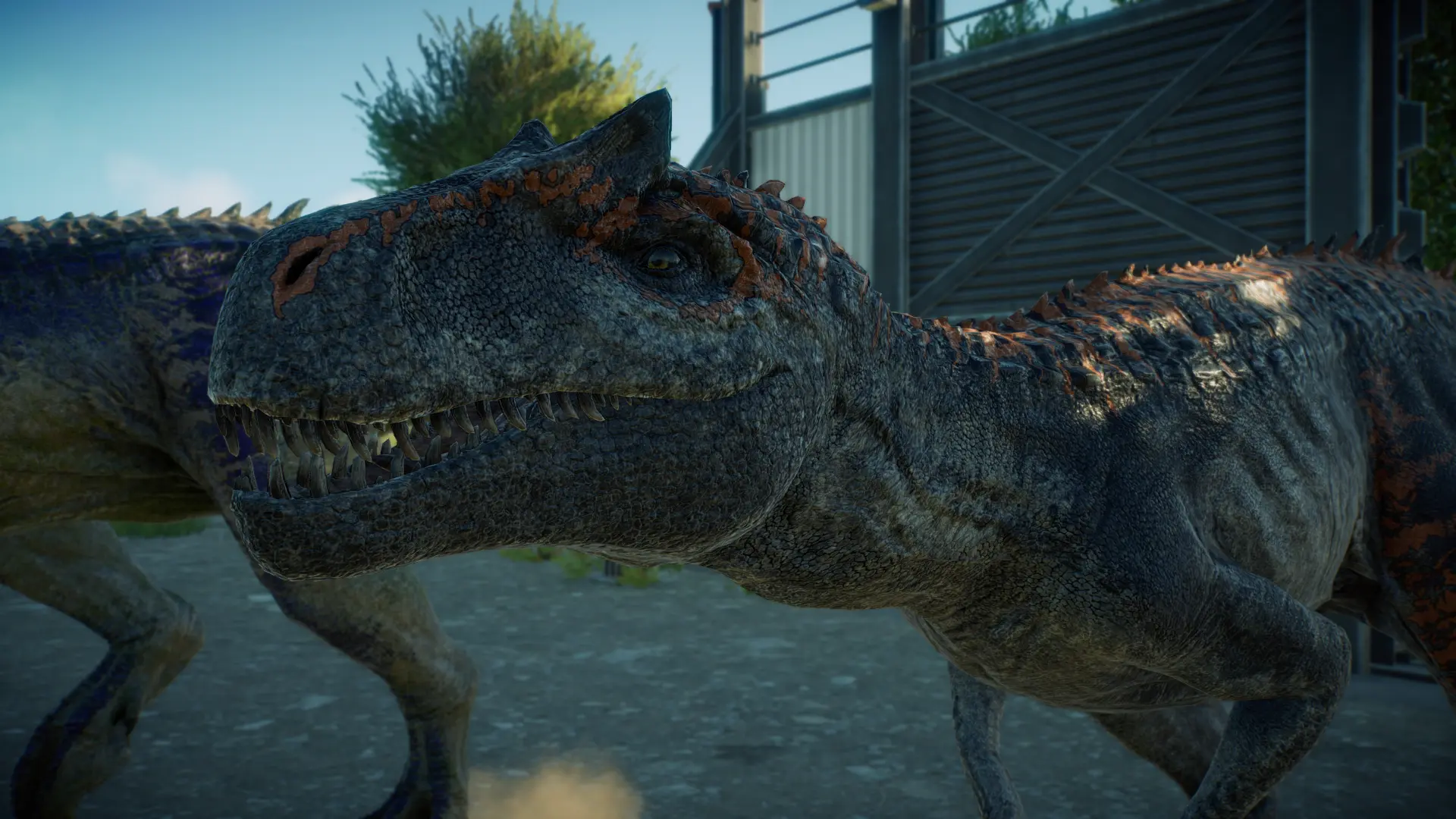 Battle At Big Rock Allosaurus New Cosmetic At Jurassic World Evolution 2 Nexus Mods And