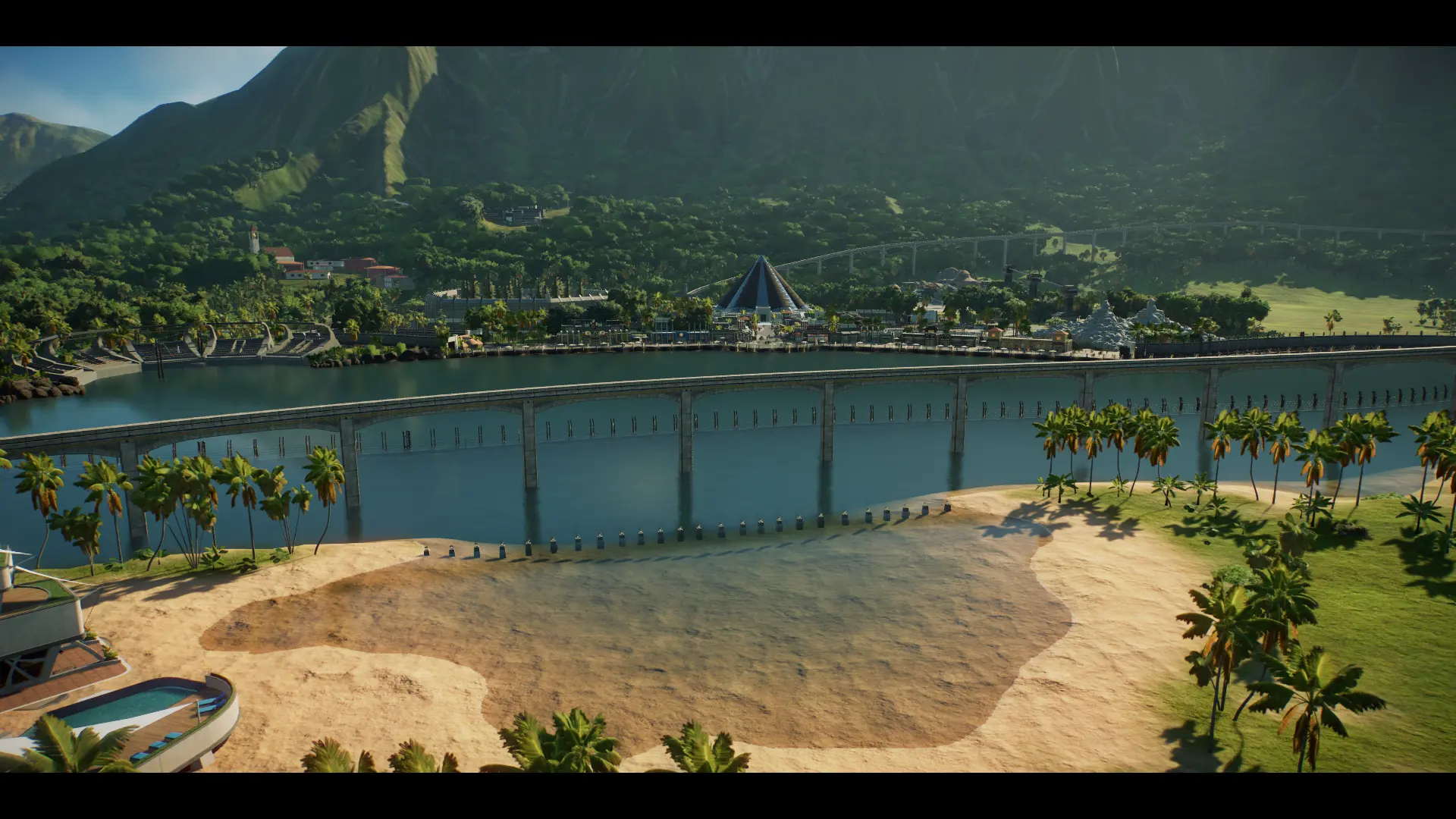 The Main Street Of Jurassic World At Jurassic World Evolution 2 Nexus Mods And Community 