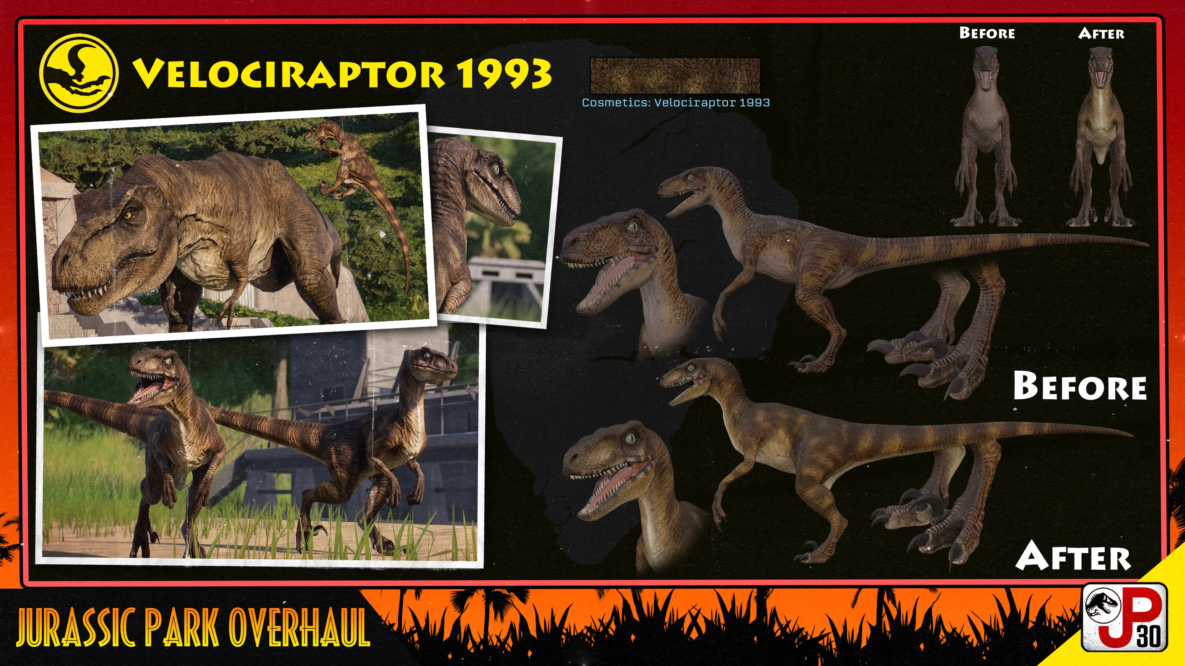 Jurassic Park Trilogy Overhaul Pack (New Cosmetics) at Jurassic World ...