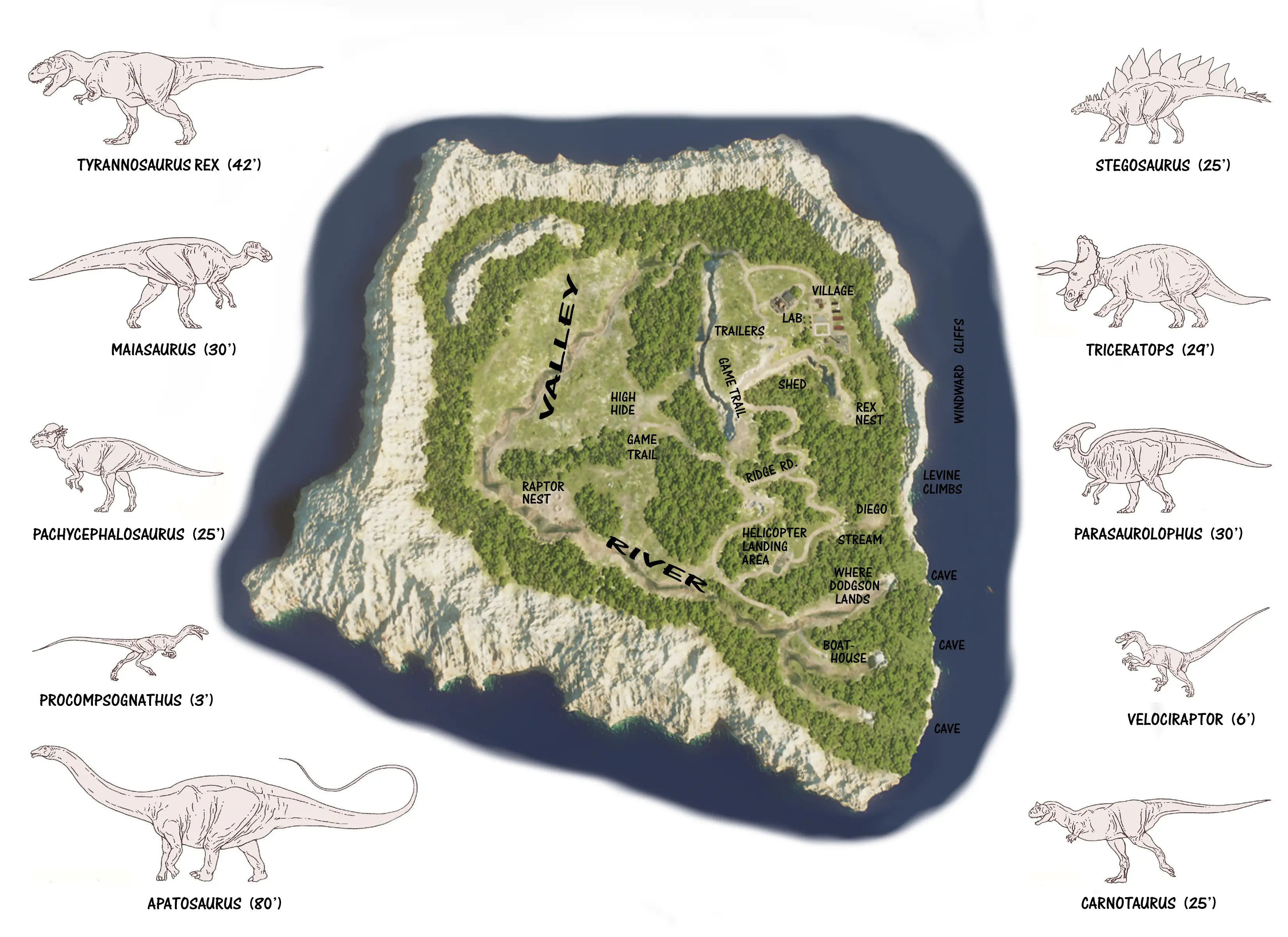 Isla Sorna Novel Map at Jurassic World Evolution 2 Nexus - Mods and ...