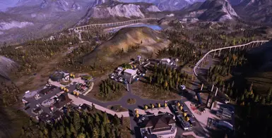 An aerial overview of the map!