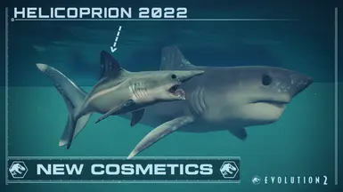 The original Helicoprion model is now a new cosmetic for the new base one!