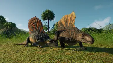 Paleo Dimetrodon (New Cosmetic) at Jurassic World Evolution 2 Nexus ...