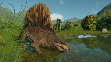 Paleo Dimetrodon (New Cosmetic) at Jurassic World Evolution 2 Nexus ...