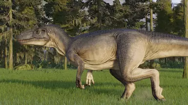 Spikeless Allosaurus