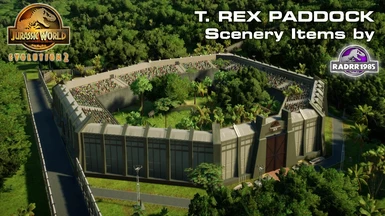 T Rex Paddock Scenery Items