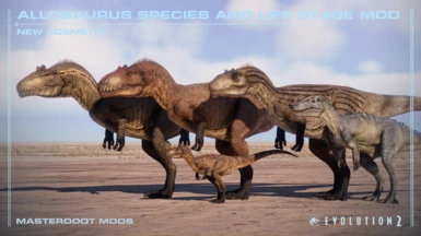 Allosaurus Species and Life Stages (NEW COSMETIC VARIANTS) 1.11