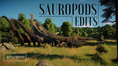 Jony's sauropods edits (replacements)