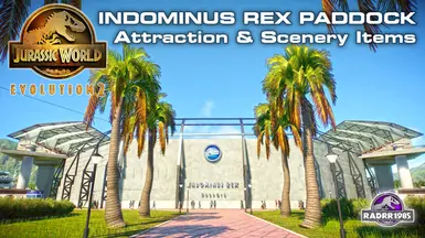 Indominus Rex Paddock Attraction and Scenery Items