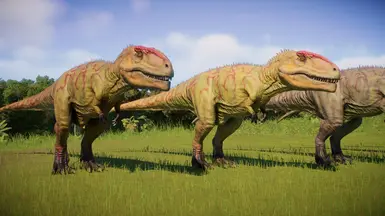 Carcharodontosaurus Acrocanthosaurus and Giganotosaurus SKIN JWE1 ...