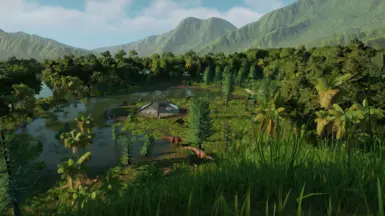 Jurassic World recreation All Species Park. at Jurassic World Evolution ...