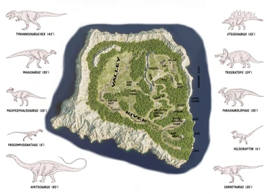 Isla Sorna Novel Map