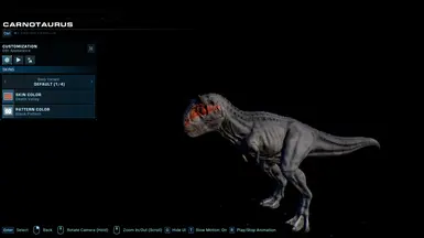 Custom Carnotaurus Cosmetics