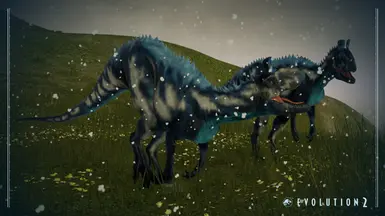 Cryolophosaurus in Snow