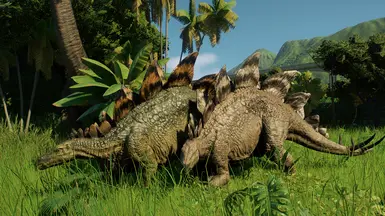 Woodland and Null Stegosaurus