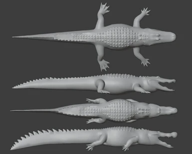 PZ Alligator (Top) Deinosuchus (Bottom)