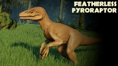 Featherless Pyroraptor