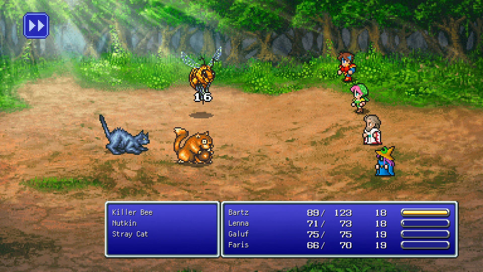 -SWITCH--FF5- SNES Battle Numbers at Final Fantasy V Pixel Remaster ...