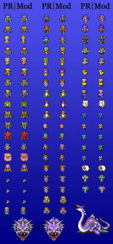 SNES Overworld NPC and Creature Sprites Redux