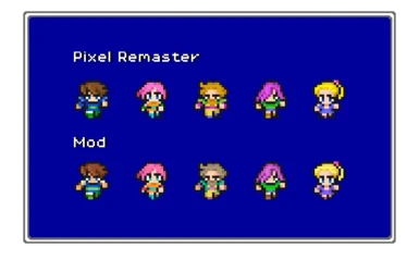 Final Fantasy V Pixel Keeper Overworld Sprites