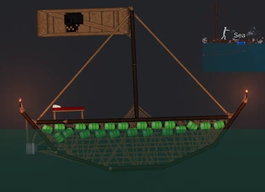 Boat contraption inspired by boat in sea map thumbnail
