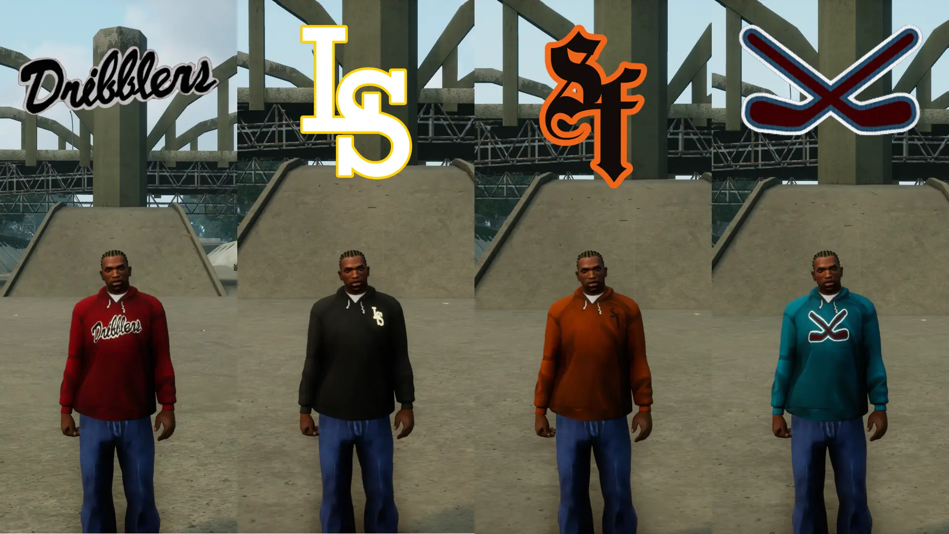 Teams Of San Andreas Hoodies Megapack - Gta Sa At Grand Theft Auto: The 