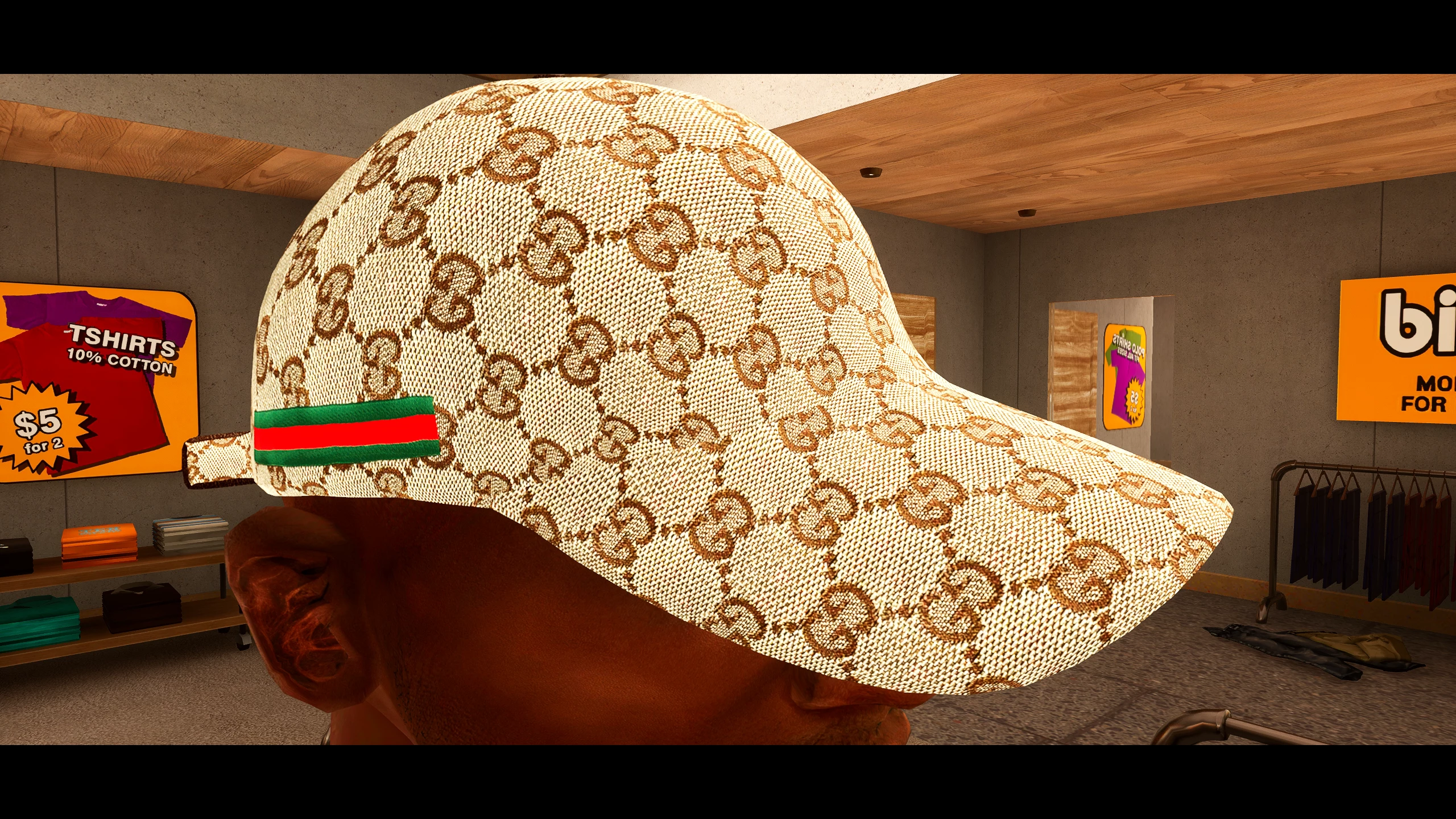 Как снять кепку в гта 5 Realistic Gucci Cap Brown at Grand Theft Auto: The Trilogy - The Definitive Edit