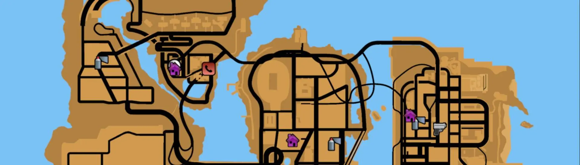 GTA 3 - Definitive Edition HD Satellite Map For GTA3 Mod 