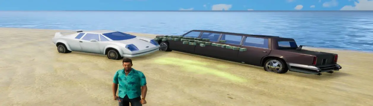 GTA 3: Special & Unique GTA Vehicles - Black Stretch/Limo 