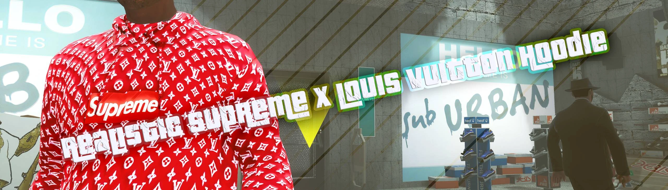 Supreme X Louis Vuitton Hoodie Fake, HD Png Download , Transparent Png  Image - PNGitem