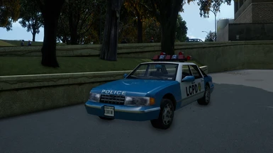 Grand Theft Auto III Definitive Edition - Blue Police Car