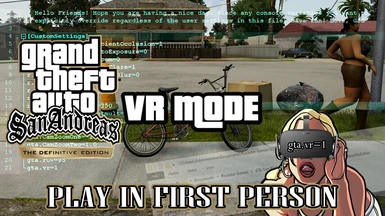 San Andreas DE - VR Mode - First Person View How To