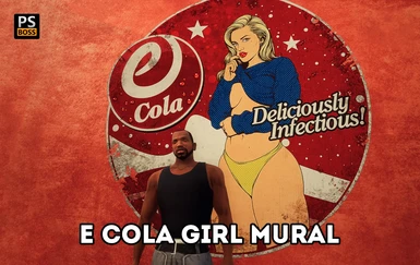 E Cola Girl Mural