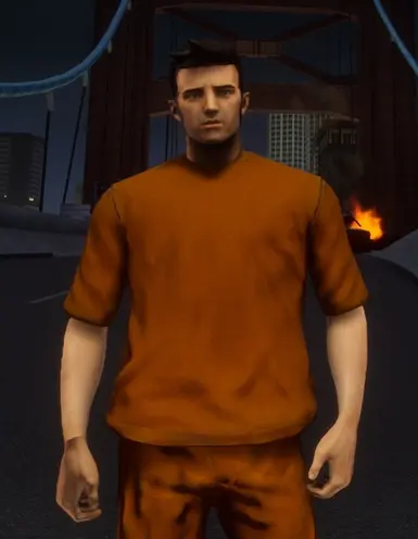 GTA 3 Claude Shirtless + Skins GTA III Mod 