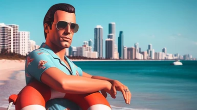 Swimming for Vice City