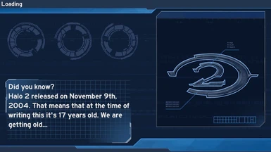 Halo 2 styled matchmaking loading screen