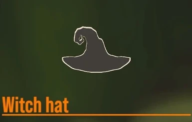 Comically wide brimmed witch hat