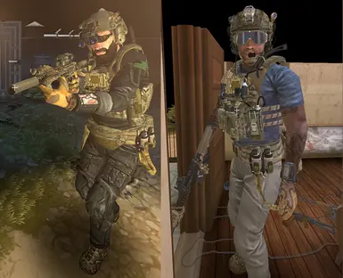 New black fatigues and civvies outfits