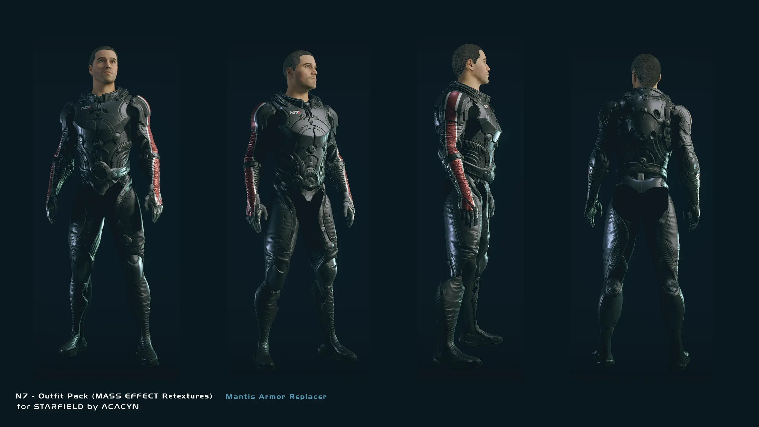 N7 Armor ( Mass Effect Retextures of Starborn Armor and Mantis Armor ...