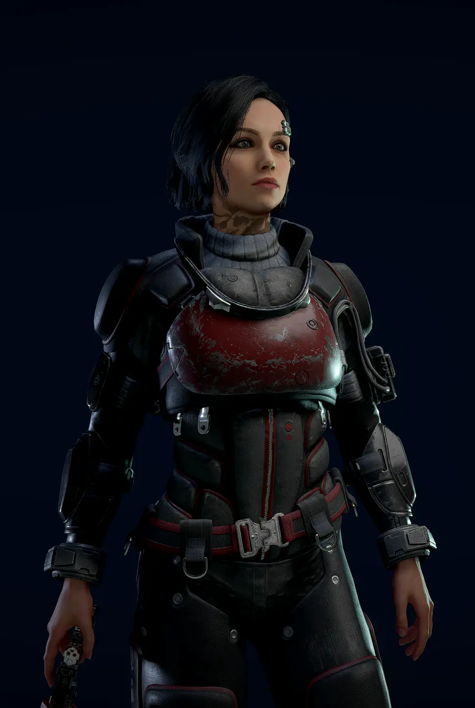 Naeva Outfit Black and Red at Starfield Nexus - Mods and Community