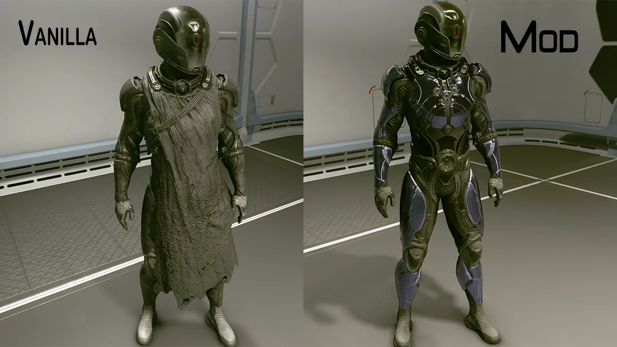 Capeless Starborn Armor No Potato Sack And Cleaner Metal At Starfield Nexus Mods And Community 7916