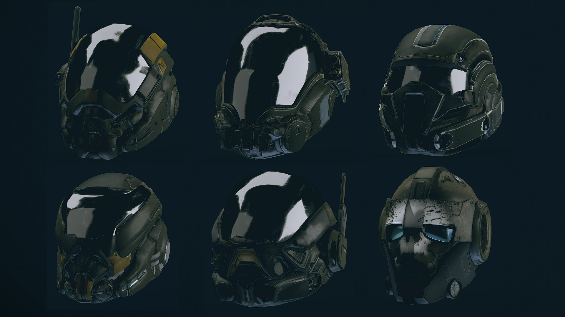 Helmet Collection Skins and Visor Variants at Starfield Nexus - Mods ...