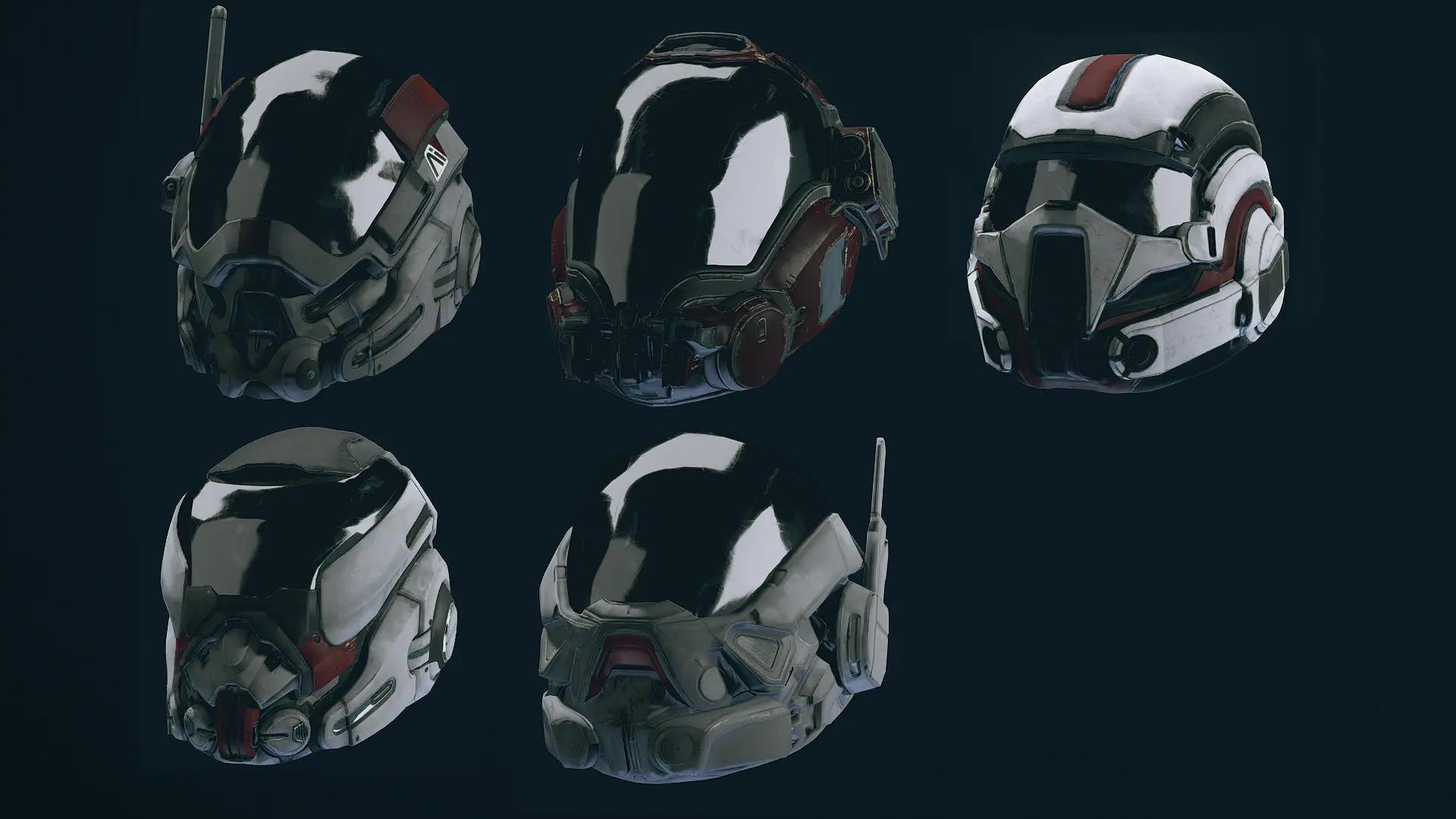 Helmet Collection Skins and Visor Variants at Starfield Nexus - Mods ...