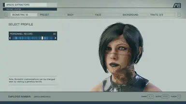 Raven CharGen Preset